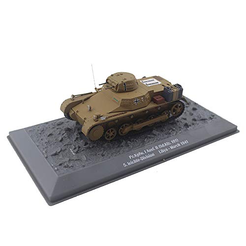 X-Toy 1/43 Escala PZ KPFW I AUSF B 5 IEICHTE DIVSION 1941 Modelo De Aleación, Regalo para Adultos Y Coleccionables, 3.9 Pulgadas X 1.9 Pulgadas