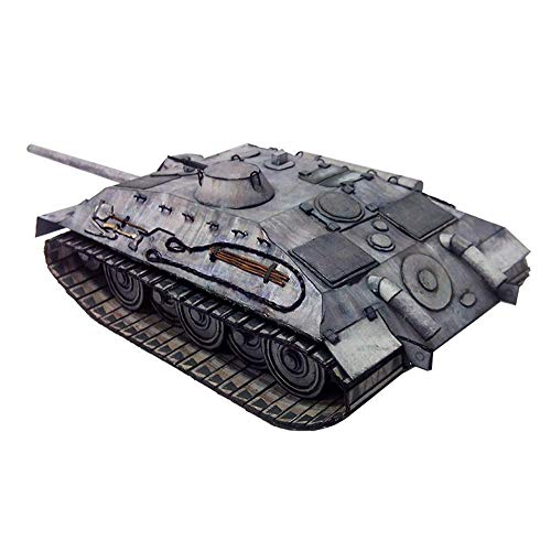 XHH Tanque Militar de Papel Rompecabezas Modelo Juguetes, Escala 1/50 alemán E-25 Destructor de Tanques Juguetes y Regalos para niños, 5.5 Pulgadas x 2.8 Pulgadas