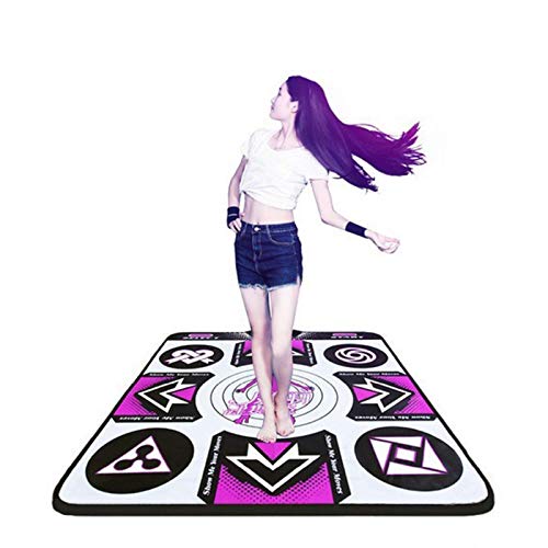 XinC Mats de Baile, TV Computer Dance Mat, Niños Adultos Antideslizante Duradero Resistente al Desgaste Dancing Paso de Baile, conexión USB Play Musical Mat Maket.