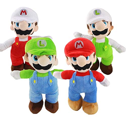 XINQIANG Super Mario de Peluche de Juguete 4 Unids/Lote 23cm Super Mario Bros Muñeco de Peluche Mario Luigi Juguete de Peluche Suave Muñecas Juguetes Niños Niños