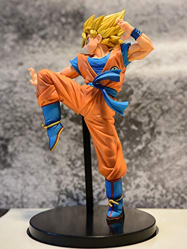 YYHJ Modelo Figurilla Coleccionable Dormitorio Creativo Caja De La Computadora Model Decoration Sun Wukong Sun Wufan Black Wukong Dragon Ball Super Gold Frieza Pink Birthday-Gold Sun Wukong-25cm