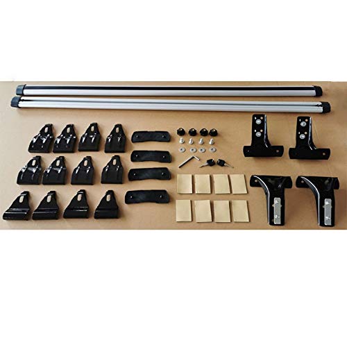 125 cm 135 cm Universal Coche Racks de Techo Kit No Necesito Original Rail DE Techo Aluminio Aleación de aleación Portador de Equipaje para Sedan Saloon (Color : 125cm Kit)