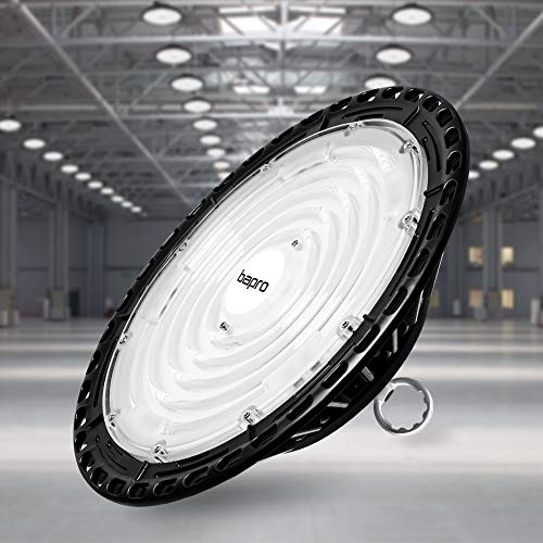 200W UFO LED Lámpara Alta Bahía, bapro Delgada 20000LM Lámpara Industrial, IP65 Focos Led Interior Techo 6500K,Led Iluminación Comercial Leds Floodlight para Fábricas, Aeropuerto, Patio, Restaurante