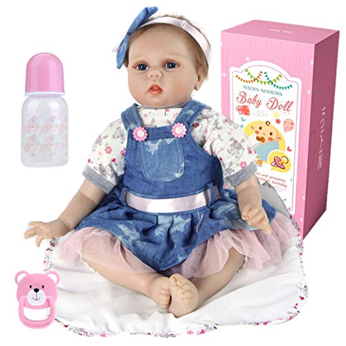 22pulgadas 55cm Bebes Muñeca Reborn Bebé Niña Silicona muñecas niños Reales Baby Dolls Girls Realista Toddler Recien Nacidos niño Verdadero Originales Ojos Abiertos