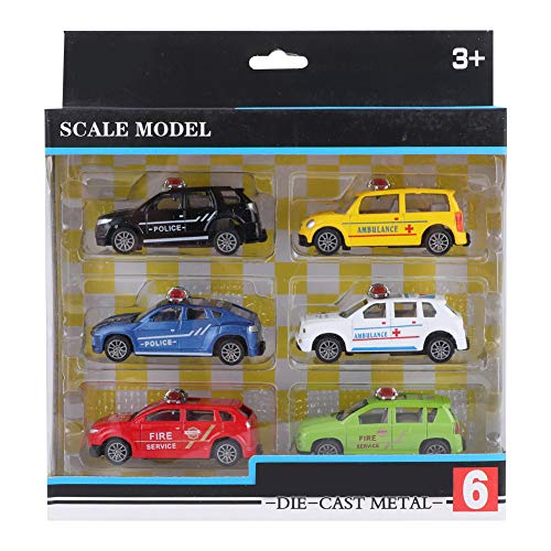 6 Piezas de aleación Retro clásico Modelo de Coche 1:16 Coches de Juguete de Metal Coche de simulación de Coche Paquete de Regalo de Juguete para niños pequeños(#3)