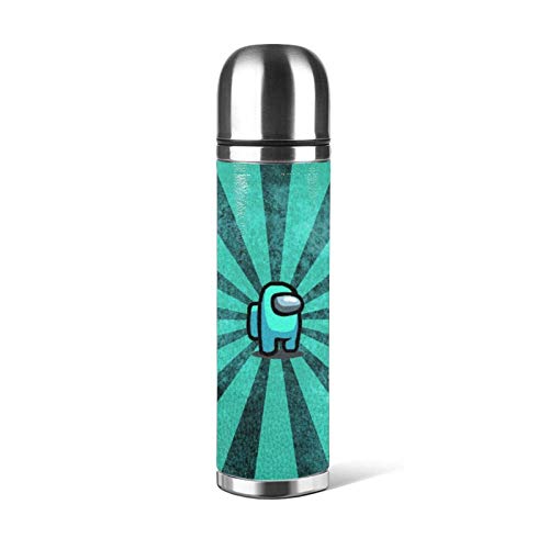 Am Ong U S Botella de agua de acero inoxidable con doble pared, aislada al vacío, a prueba, diseño deportivo, coche, portátil, viaje, té, café, termos, taza, a prueba de fugas, 17 oz ^ A4