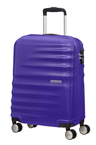 American Tourister WaveBreaker Spinner 55/20 - Equipaje de Mano, 36 Litros, Color Azul (Nautical Blue)