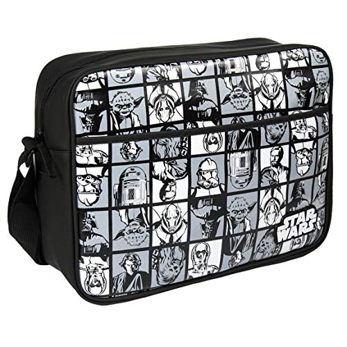 ARTESANIA CERDA Bolso Bandolera Star Wars, Mochila para Niñas, Negro (Negro), 11x30x36 cm (W x H x L)