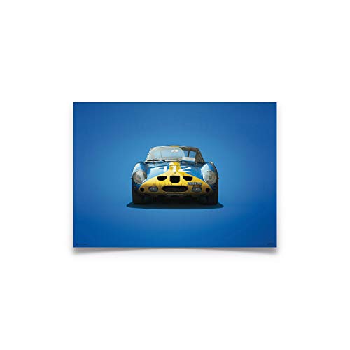 Automobilist | Ferrari 250 GTO - Azul - Targa Florio - 1964 - Colores de la velocidad del cartel | Estándar Tamaño del cartel