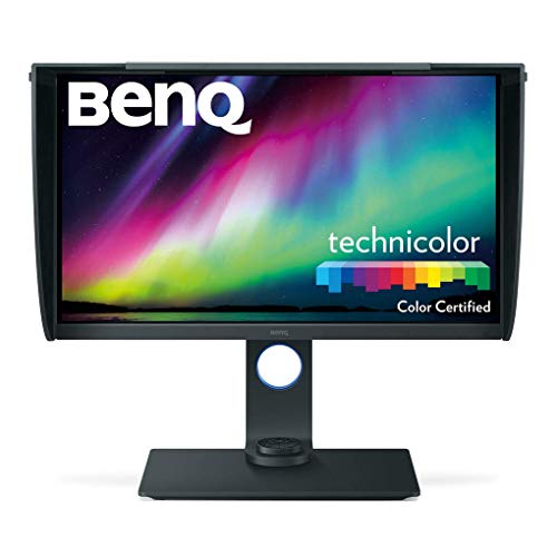 BenQ SW271 - Monitor para fotógrafos de 27" 4K UHD (3840x2160, 5ms, HDMI, IPS, 10 Bits, HDR, 99% Adobe RGB, 100% Rec.709, DCI-PS, calibración del hardware, LUT 3D de 14bits, GamutDuo, USB-C) - Gris