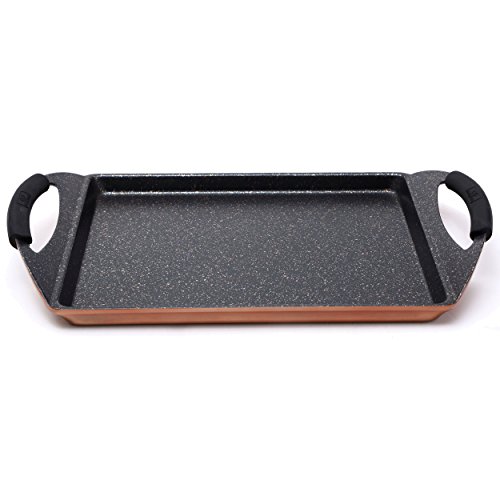 Bergner Infinity Chef Asador de Inducción, Aluminio Forjado, Marrón, 30x23 cm