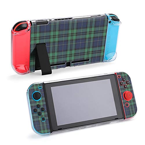 Black Watch Plaid Dockable Cover Case para Nintendo Switch, Funda Protectora para Nintendo Switch