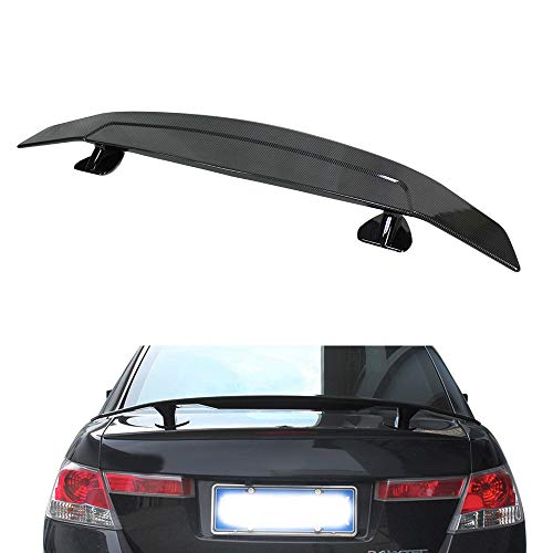 BLH-AMY Coche Spoiler, Fit Universal para E46 E90 E36 Corolla Civic ABS ABS Material Fibra De Carbono Racing Limousine Coche ala Trasera