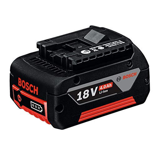 Bosch Professional GBA 18V 4.0Ah Litio, 1 batería x 4.0 Ah, 18 V, Negro