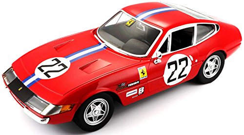 Burago-18-26303 Coche 365GTB4 Competiciones 1 A Serie, Color Rojo, Ferrari 1A (18-26303)