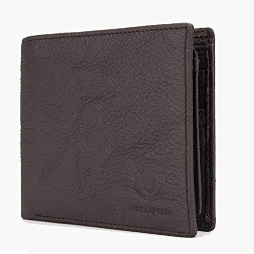 Cartera de Cuero para Hombre – Cartera de Licencia de Conductor, Cartera de Mano Antigua clásica, Negro (Negro) - 1520015956