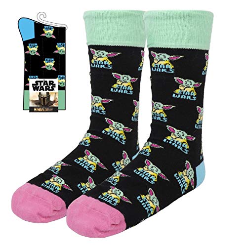 CERDÁ LIFE'S LITTLE MOMENTS Hombre Calcetines Algodón Baby Yoda Star Wars-Licencia Oficial Disney, Multicolor, Estandar