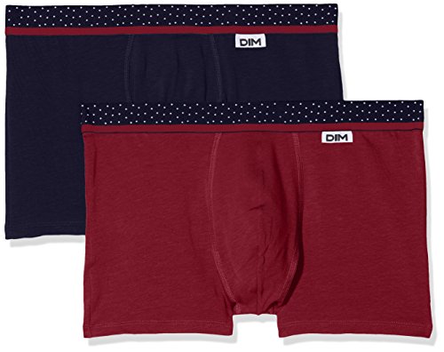 Dim Mix and Dots Boxer X2, Multicolor (Rojo Cerise/Azul Cobalt 6up), Medium (Tamaño del Fabricante:3) (Pack de 2) para Hombre