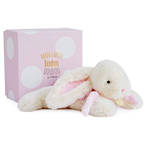 Doudou et Compagnie - Peluche de conejo (25 cm), color rosa