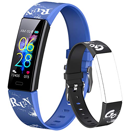 Dwfit Pulsera Actividad Inteligente Reloj Inteligente para Niños Niñas, Impermeable IP68 Deportivo Smartwatch con Podómetro Pulsómetros Monitor de Sueño Contador de Caloría