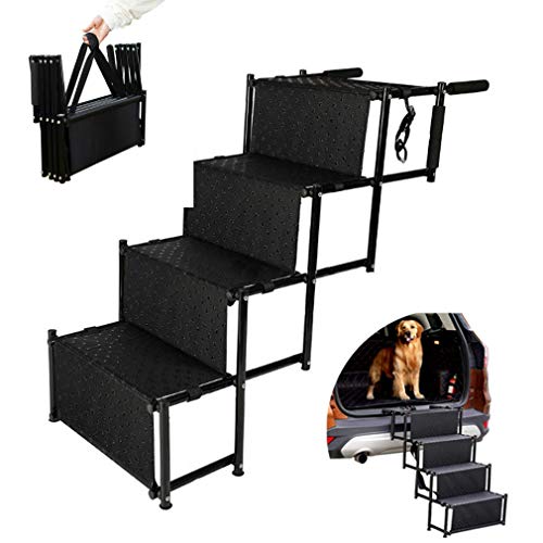 Enwebalay Rampa Plegable Escalera Mascotas, Juguete Escalar Mascotas Interiores, Rampas Antideslizantes Perros para Camas Altas, Camiones, Coches Y VehíCulos Todoterreno