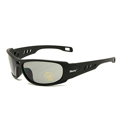 EnzoDate Daisy One C6 polarizado Gafas de Sol Gafas de Militares del ejército de ballstic RX Insert Agencia de Guerra Juego tactico Gafas (Negro, No polarizado)