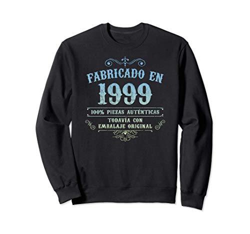 Fabricado En 1999 Vintage Original 22 Cumpleaños Sudadera