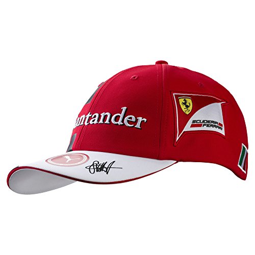 FERRARI F1 Ferrari Vettel - Gorra de béisbol para Hombre, Talla única, Color Rojo