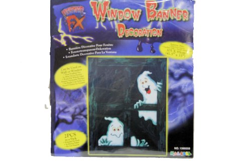 HALLOWEEN: pancarta decorativa de ventana – DRACULA (2 unidades)