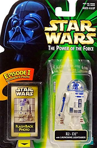 Hasbro Droid R2-D2 con lanzador de luz y foto flash – Star Wars Power of The Force Collection conocedores