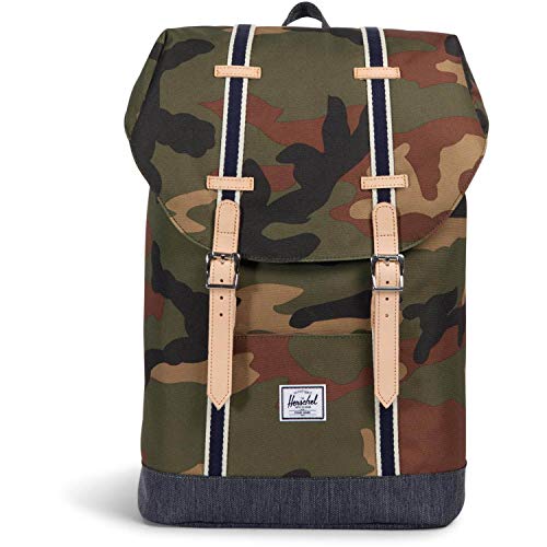 Herschel Retreat Mid-Volume Backpack Mochila tipo casual 47 centimeters 14 Multicolor (Camouflage/ Blue)