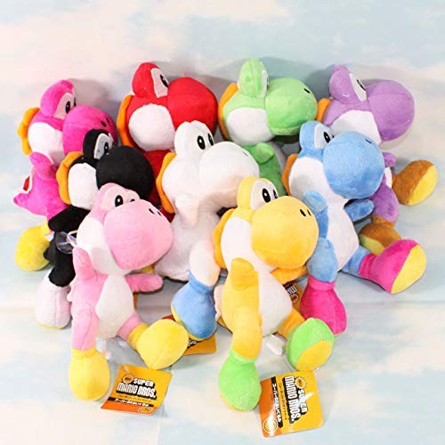 HPMM Super Mario Juguetes 9 unids/Lote Super Mario Bros Run Yoshi muñecos de Peluche Mario Juguetes de Peluche Juguetes Figuras Juguetes Cddxwa