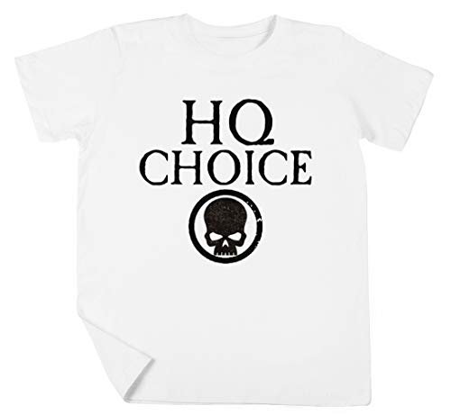 Hq Choice - Force Org Collection Niño Niña Unisexo Blanco Camiseta Manga Corta Kids White T-Shirt