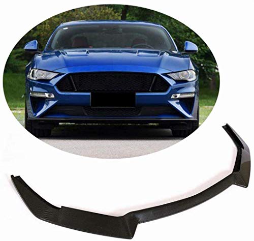 HYCy Alerón Delantero para Ford Mustang GT V8 Coup & Eacute; Divisor de mentón de Labios de Parachoques Delantero de Fibra de Carbono Cabrio 2018 2019