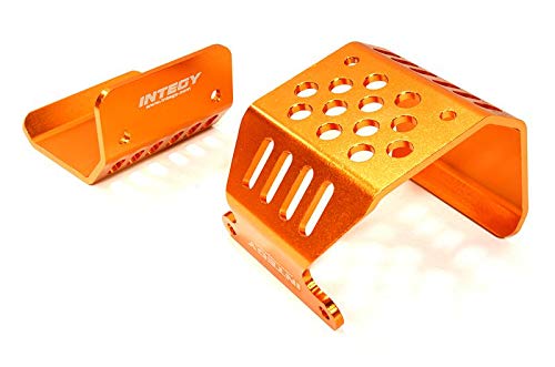 Integy RC Model Hop-ups C26717ORANGE Alloy Skid Plate Assembly for Axial 1/10 SCX-10 Off-Road Crawler