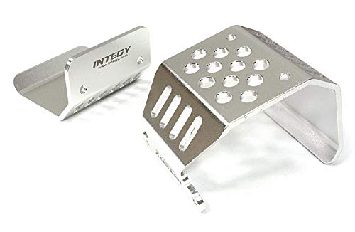 Integy RC Model Hop-ups C26717SILVER Alloy Skid Plate Assembly for Axial 1/10 SCX-10 Off-Road Crawler
