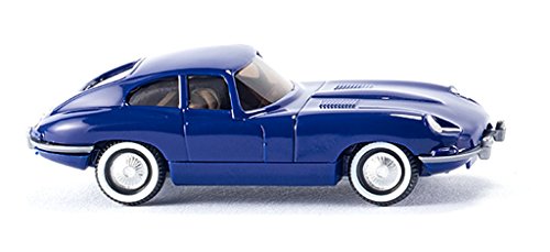 Jaguar E-Type Coupé, azul marino - Modelo de Auto, modello completo, Wiking 1:87