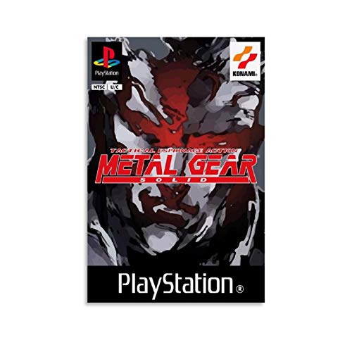 jiaohua Metal Gear Solid PSX Cover - Póster de lienzo y pared para decoración de dormitorio (20 x 30 cm)