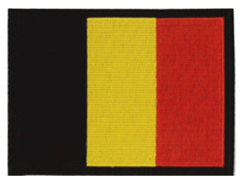 Klicnow Parche bordado de Bélgica, 12 x 9 cm.