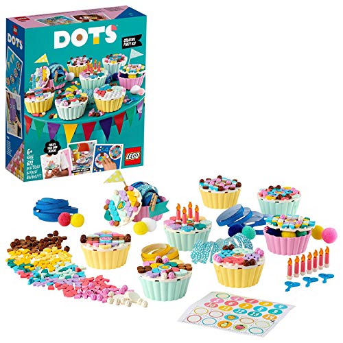 LEGO 41926 DOTS Kit para Fiesta Creativa, Incluye Cupcakes, Set de Regalo de Cumpleaños, Arte y Manualidades para Niños