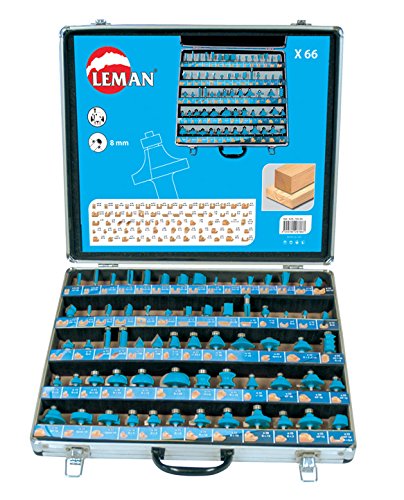 Leman 428.700 Juego 66 fresas variadas, Azul, 0