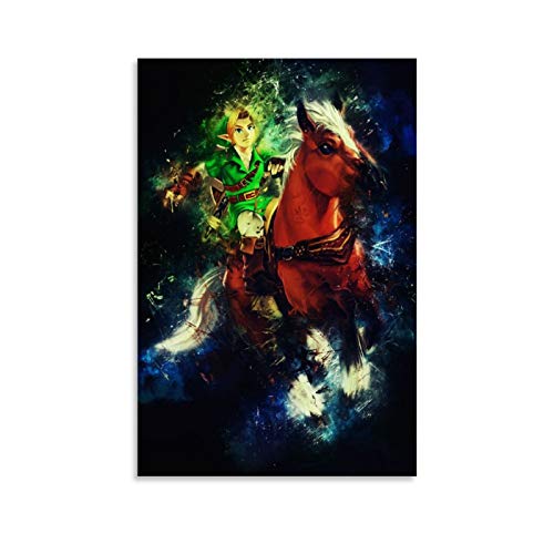 Link Ocarina of Time - Póster decorativo para pared (30 x 45 cm)