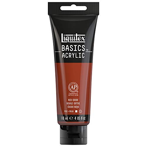 Liquitex Basics - Tubo De Pintura Acrílica , Óxido Rojo, 118 Ml