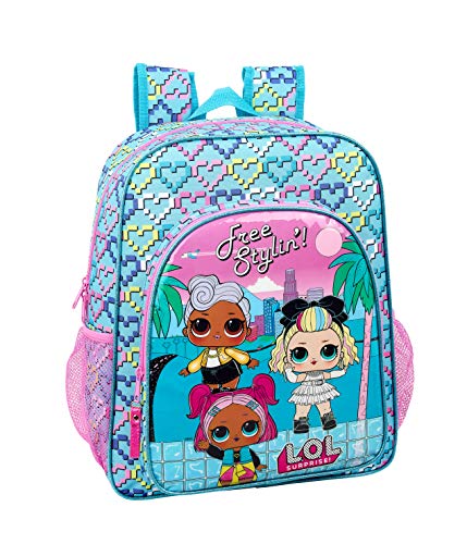 LOL Surprise Hearts, Mochila Junior Niña Adaptable Carro, Unica, Multicolor