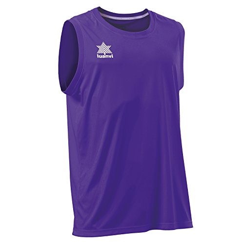 Luanvi Basket Pol Camiseta Deportiva sin Mangas, Hombre, Morado, L