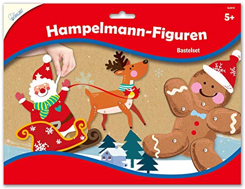 Mammut Spiel & Geschenk 162010 - Juego de Manualidades (3 Hojas, Varios Accesorios y 1 Instrucciones), diseño navideño