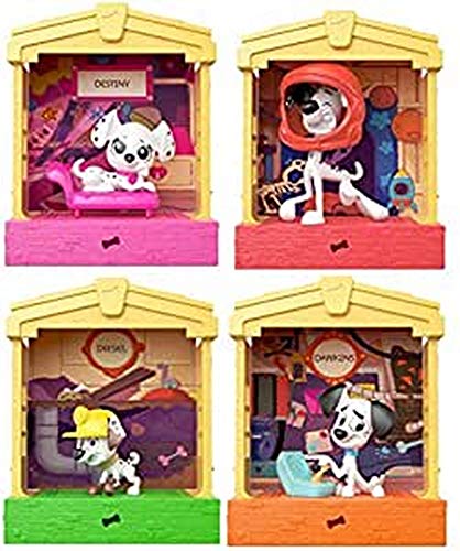 Mattel-GBM26 101 Dalmatas figurs+casita, Multicolor (GBM26) , color/modelo surtido