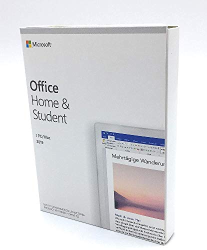 Microsoft Office 2019 Home & Student Completo 1 licencia(s) Alemán - Suites de programas (Completo, 1 licencia(s), Alemán, Caja)