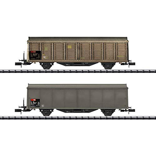 Minitrix-2er-Set Schiebewandwagen Der Juego de 2 carritos de Pared deslizantes de SBB. (15307)