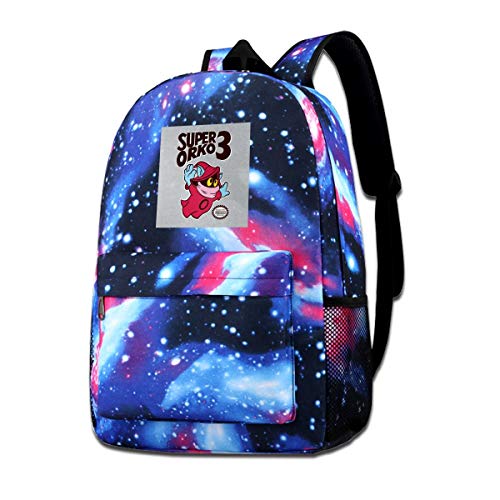 Mochila con estampado de galaxia Super Orko 3 He Man Fashion Casual Star Sky para niños y niñas